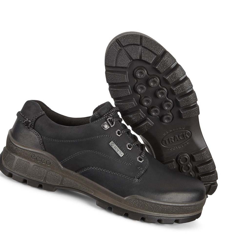 Men's Ecco Track 25 Low Plaintoe Hiking & Trail Black | Canada 573SGL